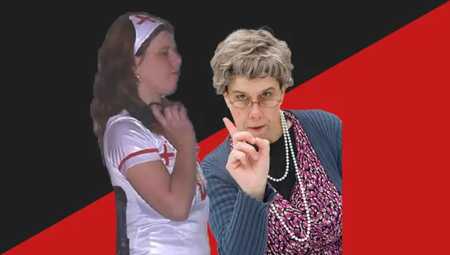 Szenenbild: Nachtschwester Lackmeier trifft Oma Frieda